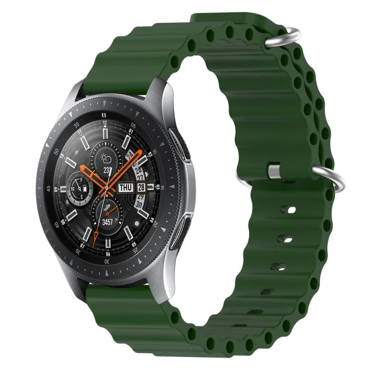 22mm オーシャンスタイル シリコン ソリッドカラー 時計バンド、Samsung Galaxy Watch3 45mm 用、Samsung Galaxy Watch 46mm 用、Samsung Gear S3 Classic 用、Samsung Gear S3 Frontier 用