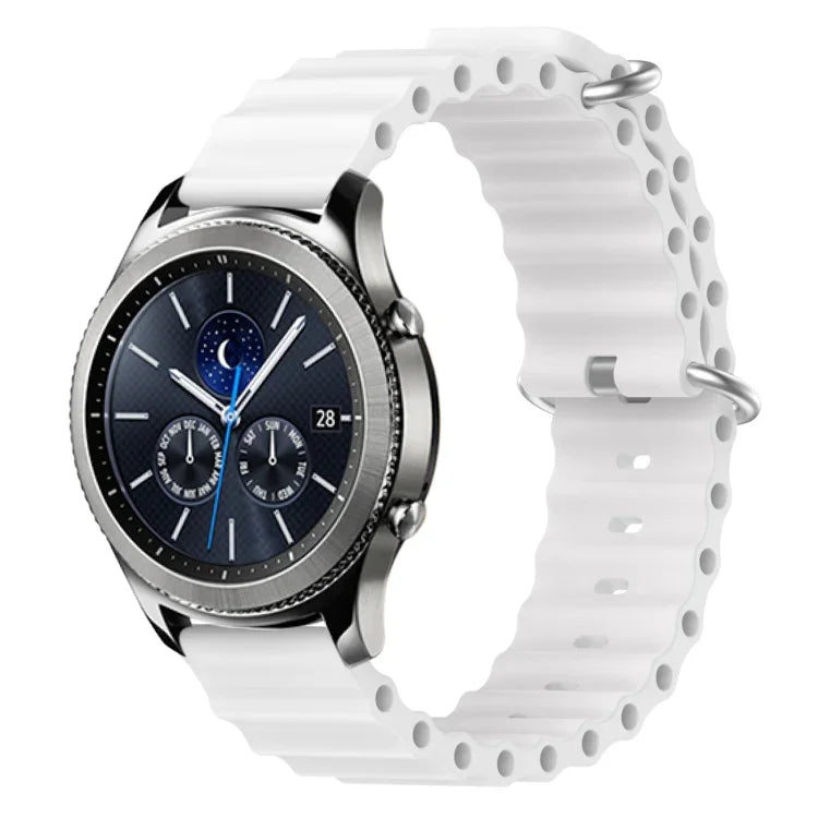 22mm オーシャンスタイル シリコン ソリッドカラー 時計バンド、Samsung Galaxy Watch3 45mm 用、Samsung Galaxy Watch 46mm 用、Samsung Gear S3 Classic 用、Samsung Gear S3 Frontier 用