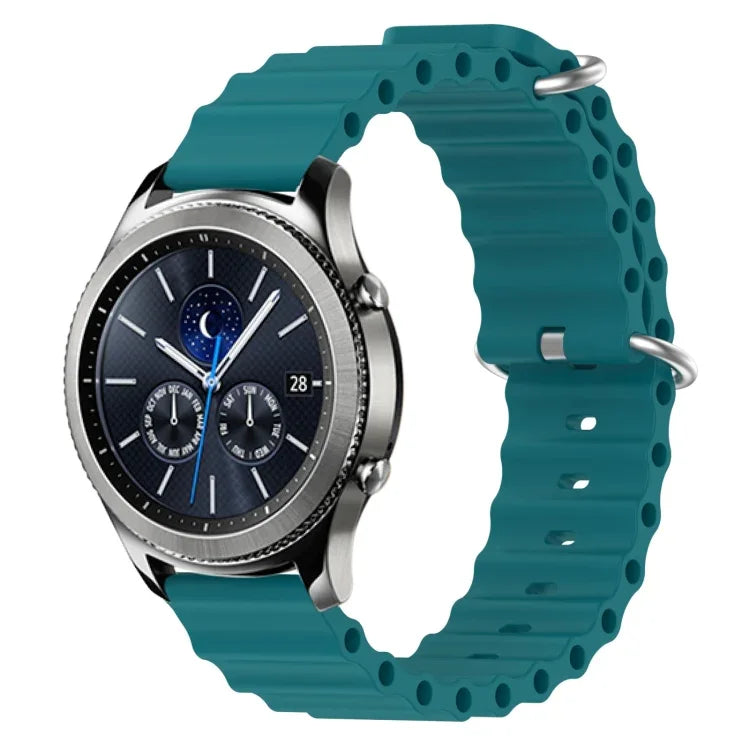 22mm オーシャンスタイル シリコン ソリッドカラー 時計バンド、Samsung Galaxy Watch3 45mm 用、Samsung Galaxy Watch 46mm 用、Samsung Gear S3 Classic 用、Samsung Gear S3 Frontier 用