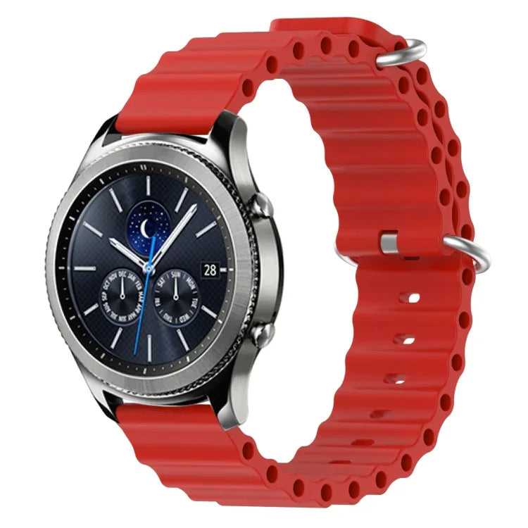 22mm オーシャンスタイル シリコン ソリッドカラー 時計バンド、Samsung Galaxy Watch3 45mm 用、Samsung Galaxy Watch 46mm 用、Samsung Gear S3 Classic 用、Samsung Gear S3 Frontier 用