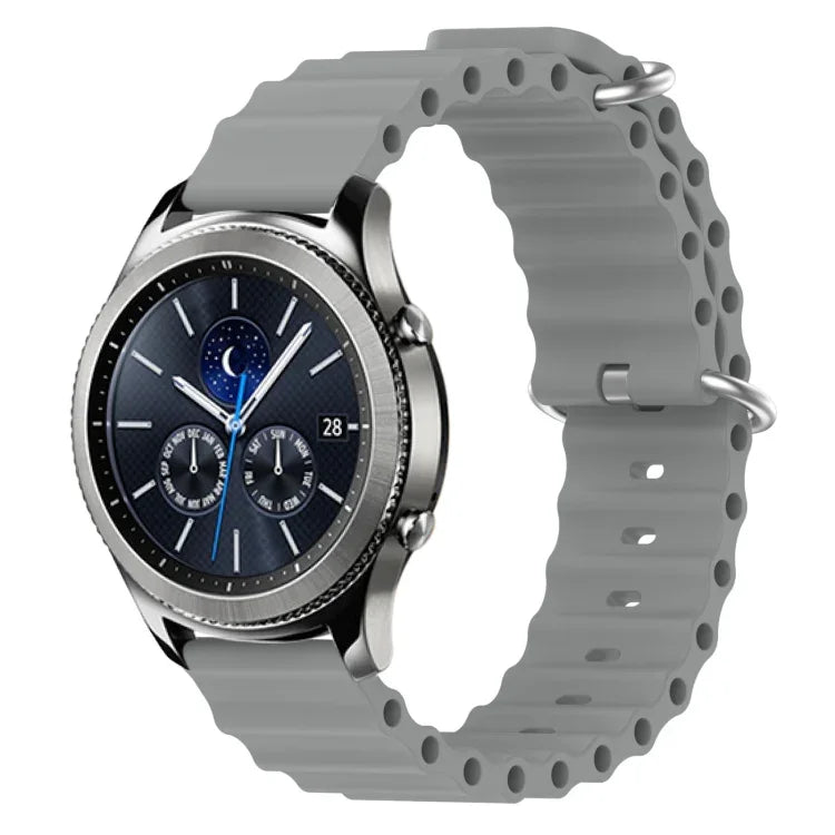 22mm オーシャンスタイル シリコン ソリッドカラー 時計バンド、Samsung Galaxy Watch3 45mm 用、Samsung Galaxy Watch 46mm 用、Samsung Gear S3 Classic 用、Samsung Gear S3 Frontier 用
