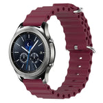 22mm オーシャンスタイル シリコン ソリッドカラー 時計バンド、Samsung Galaxy Watch3 45mm 用、Samsung Galaxy Watch 46mm 用、Samsung Gear S3 Classic 用、Samsung Gear S3 Frontier 用