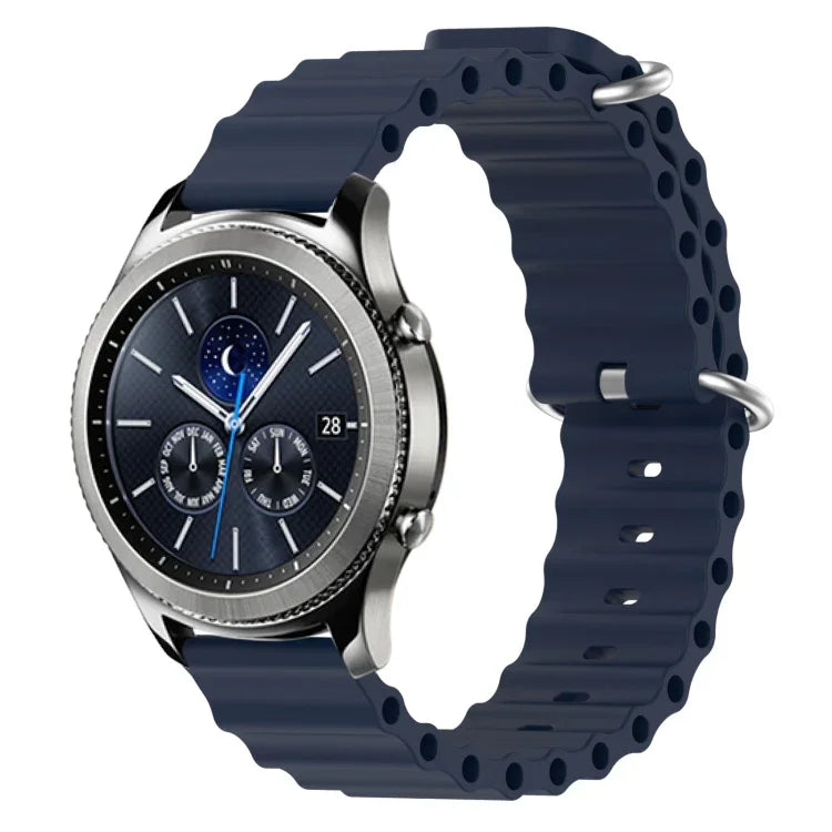 22mm オーシャンスタイル シリコン ソリッドカラー 時計バンド、Samsung Galaxy Watch3 45mm 用、Samsung Galaxy Watch 46mm 用、Samsung Gear S3 Classic 用、Samsung Gear S3 Frontier 用