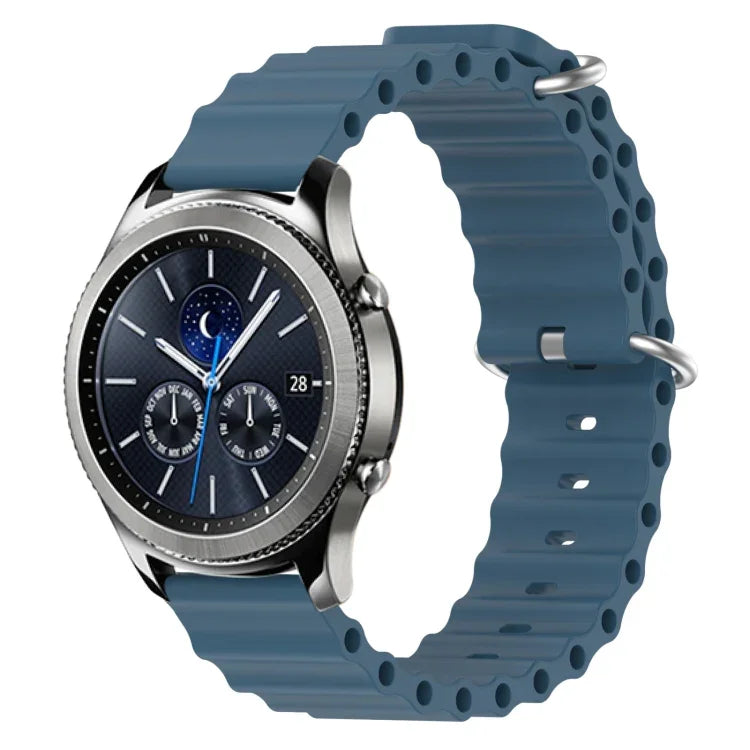 22mm オーシャンスタイル シリコン ソリッドカラー 時計バンド、Samsung Galaxy Watch3 45mm 用、Samsung Galaxy Watch 46mm 用、Samsung Gear S3 Classic 用、Samsung Gear S3 Frontier 用