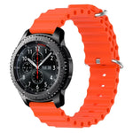 22mm オーシャンスタイル シリコン ソリッドカラー 時計バンド、Samsung Galaxy Watch3 45mm 用、Samsung Galaxy Watch 46mm 用、Samsung Gear S3 Classic 用、Samsung Gear S3 Frontier 用
