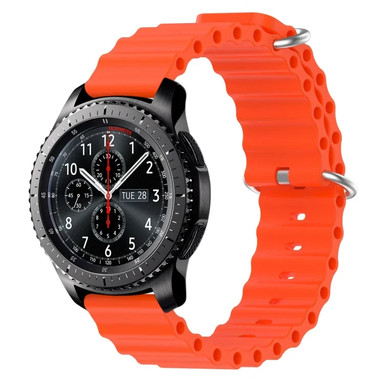 22mm オーシャンスタイル シリコン ソリッドカラー 時計バンド、Samsung Galaxy Watch3 45mm 用、Samsung Galaxy Watch 46mm 用、Samsung Gear S3 Classic 用、Samsung Gear S3 Frontier 用