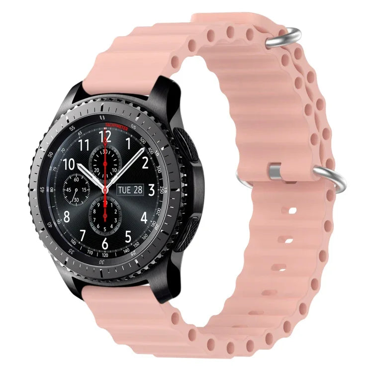 22mm オーシャンスタイル シリコン ソリッドカラー 時計バンド、Samsung Galaxy Watch3 45mm 用、Samsung Galaxy Watch 46mm 用、Samsung Gear S3 Classic 用、Samsung Gear S3 Frontier 用