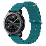 22mm オーシャンスタイル シリコン ソリッドカラー 時計バンド、Samsung Galaxy Watch3 45mm 用、Samsung Galaxy Watch 46mm 用、Samsung Gear S3 Classic 用、Samsung Gear S3 Frontier 用