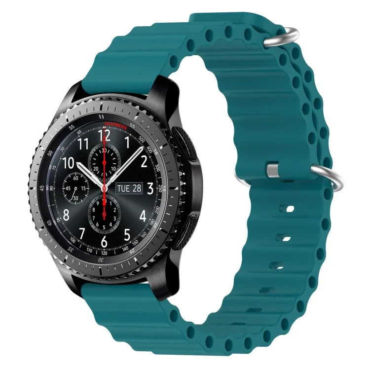 22mm オーシャンスタイル シリコン ソリッドカラー 時計バンド、Samsung Galaxy Watch3 45mm 用、Samsung Galaxy Watch 46mm 用、Samsung Gear S3 Classic 用、Samsung Gear S3 Frontier 用