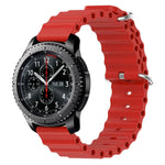 22mm オーシャンスタイル シリコン ソリッドカラー 時計バンド、Samsung Galaxy Watch3 45mm 用、Samsung Galaxy Watch 46mm 用、Samsung Gear S3 Classic 用、Samsung Gear S3 Frontier 用