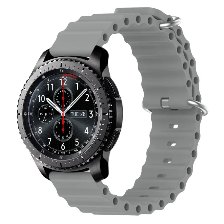 22mm オーシャンスタイル シリコン ソリッドカラー 時計バンド、Samsung Galaxy Watch3 45mm 用、Samsung Galaxy Watch 46mm 用、Samsung Gear S3 Classic 用、Samsung Gear S3 Frontier 用