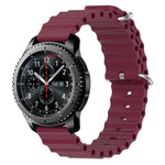 22mm オーシャンスタイル シリコン ソリッドカラー 時計バンド、Samsung Galaxy Watch3 45mm 用、Samsung Galaxy Watch 46mm 用、Samsung Gear S3 Classic 用、Samsung Gear S3 Frontier 用