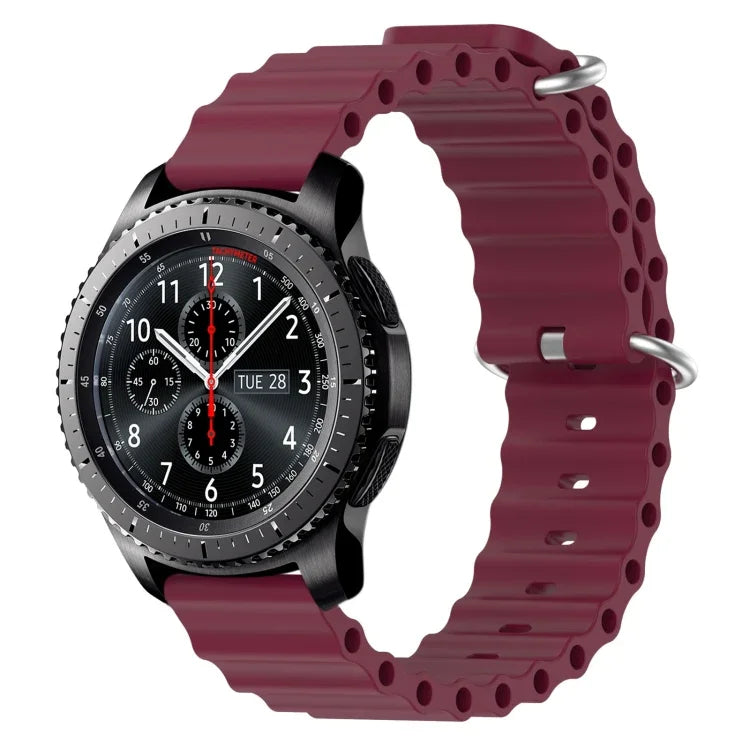 22mm オーシャンスタイル シリコン ソリッドカラー 時計バンド、Samsung Galaxy Watch3 45mm 用、Samsung Galaxy Watch 46mm 用、Samsung Gear S3 Classic 用、Samsung Gear S3 Frontier 用