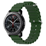 22mm オーシャンスタイル シリコン ソリッドカラー 時計バンド、Samsung Galaxy Watch3 45mm 用、Samsung Galaxy Watch 46mm 用、Samsung Gear S3 Classic 用、Samsung Gear S3 Frontier 用