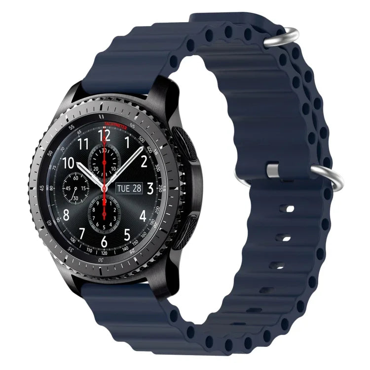 22mm オーシャンスタイル シリコン ソリッドカラー 時計バンド、Samsung Galaxy Watch3 45mm 用、Samsung Galaxy Watch 46mm 用、Samsung Gear S3 Classic 用、Samsung Gear S3 Frontier 用