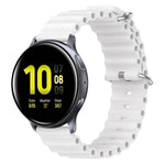 20mm オーシャンスタイル シリコン単色ウォッチバンド、Samsung Galaxy Watch Active 2 44mm用、Samsung Galaxy Watch 42mm用