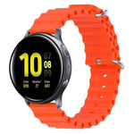 20mm オーシャンスタイル シリコン単色ウォッチバンド、Samsung Galaxy Watch Active 2 44mm用、Samsung Galaxy Watch 42mm用