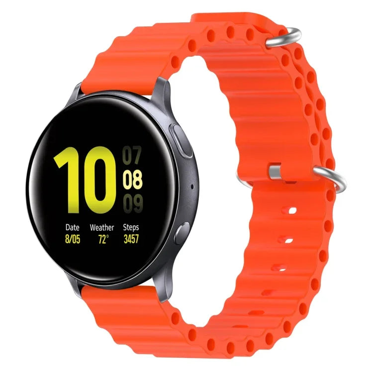 20mm オーシャンスタイル シリコン単色ウォッチバンド、Samsung Galaxy Watch Active 2 44mm用、Samsung Galaxy Watch 42mm用