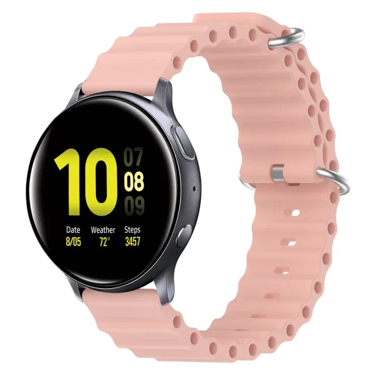 20mm オーシャンスタイル シリコン単色ウォッチバンド、Samsung Galaxy Watch Active 2 44mm用、Samsung Galaxy Watch 42mm用