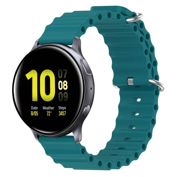 20mm オーシャンスタイル シリコン単色ウォッチバンド、Samsung Galaxy Watch Active 2 44mm用、Samsung Galaxy Watch 42mm用