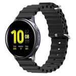 20mm オーシャンスタイル シリコン単色ウォッチバンド、Samsung Galaxy Watch Active 2 44mm用、Samsung Galaxy Watch 42mm用