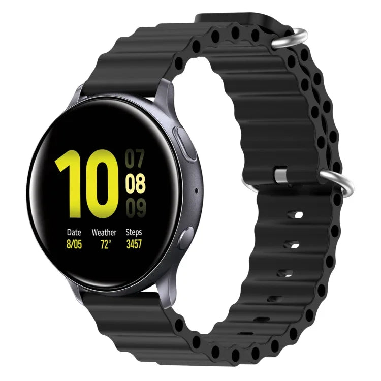 20mm オーシャンスタイル シリコン単色ウォッチバンド、Samsung Galaxy Watch Active 2 44mm用、Samsung Galaxy Watch 42mm用