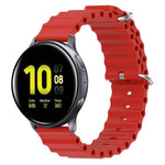 20mm オーシャンスタイル シリコン単色ウォッチバンド、Samsung Galaxy Watch Active 2 44mm用、Samsung Galaxy Watch 42mm用
