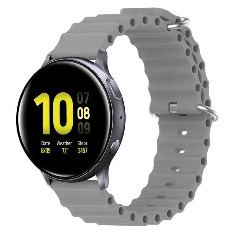 20mm オーシャンスタイル シリコン単色ウォッチバンド、Samsung Galaxy Watch Active 2 44mm用、Samsung Galaxy Watch 42mm用