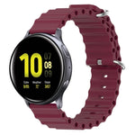 20mm オーシャンスタイル シリコン単色ウォッチバンド、Samsung Galaxy Watch Active 2 44mm用、Samsung Galaxy Watch 42mm用