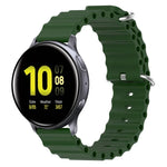 20mm オーシャンスタイル シリコン単色ウォッチバンド、Samsung Galaxy Watch Active 2 44mm用、Samsung Galaxy Watch 42mm用