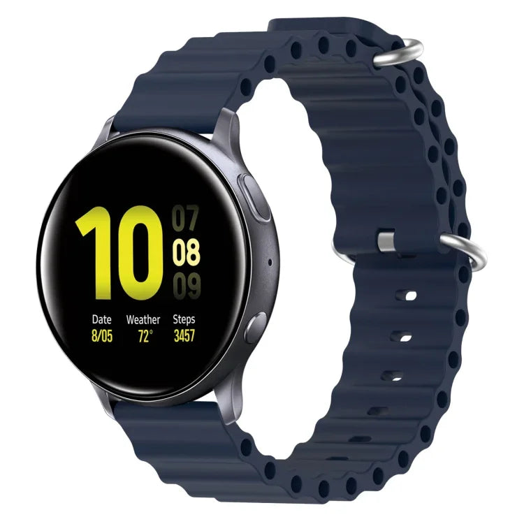 20mm オーシャンスタイル シリコン単色ウォッチバンド、Samsung Galaxy Watch Active 2 44mm用、Samsung Galaxy Watch 42mm用