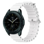20mm オーシャンスタイル シリコン単色ウォッチバンド、Samsung Galaxy Watch Active 2 44mm用、Samsung Galaxy Watch 42mm用