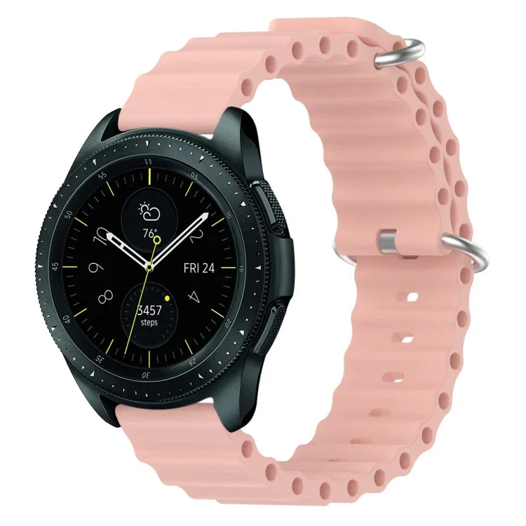 20mm オーシャンスタイル シリコン単色ウォッチバンド、Samsung Galaxy Watch Active 2 44mm用、Samsung Galaxy Watch 42mm用