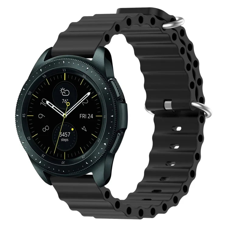 20mm オーシャンスタイル シリコン単色ウォッチバンド、Samsung Galaxy Watch Active 2 44mm用、Samsung Galaxy Watch 42mm用