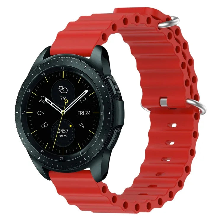 20mm オーシャンスタイル シリコン単色ウォッチバンド、Samsung Galaxy Watch Active 2 44mm用、Samsung Galaxy Watch 42mm用
