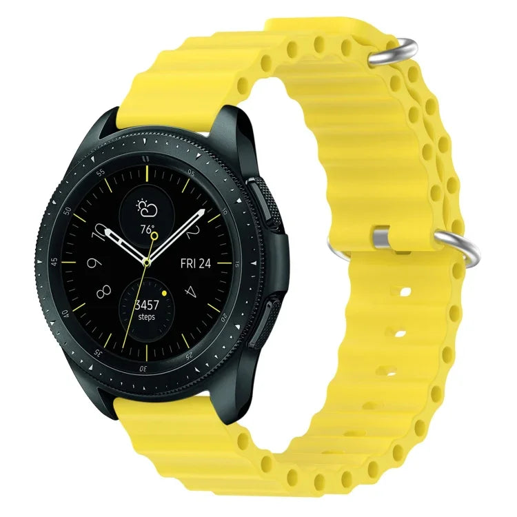 20mm オーシャンスタイル シリコン単色ウォッチバンド、Samsung Galaxy Watch Active 2 44mm用、Samsung Galaxy Watch 42mm用