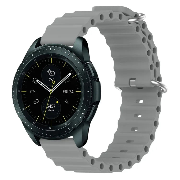 20mm オーシャンスタイル シリコン単色ウォッチバンド、Samsung Galaxy Watch Active 2 44mm用、Samsung Galaxy Watch 42mm用