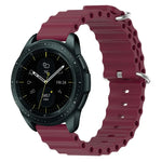 20mm オーシャンスタイル シリコン単色ウォッチバンド、Samsung Galaxy Watch Active 2 44mm用、Samsung Galaxy Watch 42mm用