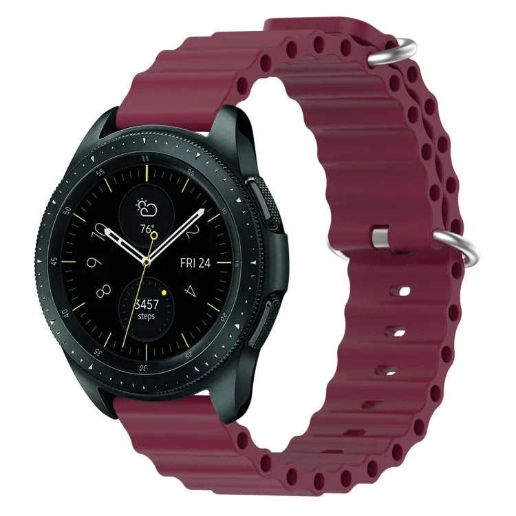 20mm オーシャンスタイル シリコン単色ウォッチバンド、Samsung Galaxy Watch Active 2 44mm用、Samsung Galaxy Watch 42mm用