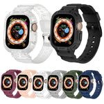 Apple Watch Ultra 3 / 2 / 1 49mm JUNSUNMAY 一体型 TPU ケース 調節可能な伸縮性ウォッチバンド用