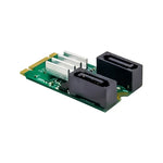 ST551 6Gbps PCIe B+Mキーから2ポートSATA 3.0カード M.2からデュアルSATAアダプター、ST551