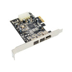ST23 PCI Express 3ポートFirewire 1394B & 1394A PCIe 1.1 x1カード、ST23