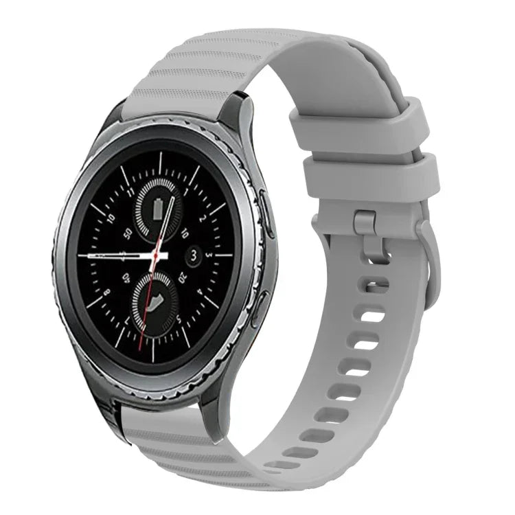 20mm 波状ドット単色シリコンウォッチバンド、Samsung Galaxy Gear S2 Classic用