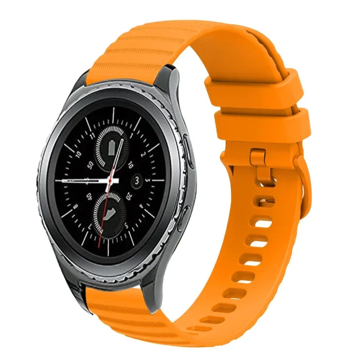 20mm 波状ドット単色シリコンウォッチバンド、Samsung Galaxy Gear S2 Classic用