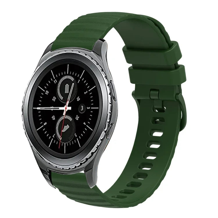 20mm 波状ドット単色シリコンウォッチバンド、Samsung Galaxy Gear S2 Classic用