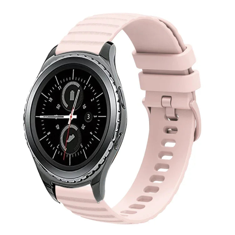 20mm 波状ドット単色シリコンウォッチバンド、Samsung Galaxy Gear S2 Classic用