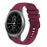 20mm 波状ドット単色シリコンウォッチバンド、Samsung Galaxy Gear S2 Classic用