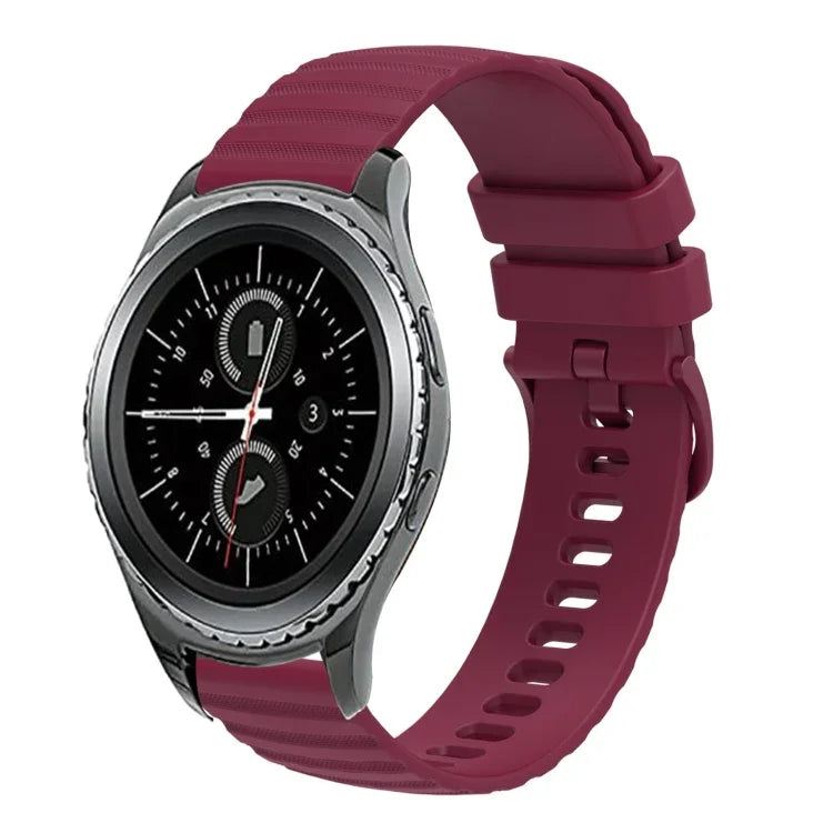 20mm 波状ドット単色シリコンウォッチバンド、Samsung Galaxy Gear S2 Classic用