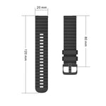 20mm 波状ドット単色シリコンウォッチバンド、Samsung Galaxy Gear S2 Classic用