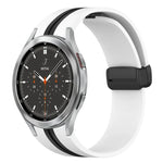 折りたたみ磁気留め具シリコンウォッチバンド、Samsung Galaxy Watch 4 Classic 46mm用、Samsung Galaxy Watch 4 Classic 42mm用
